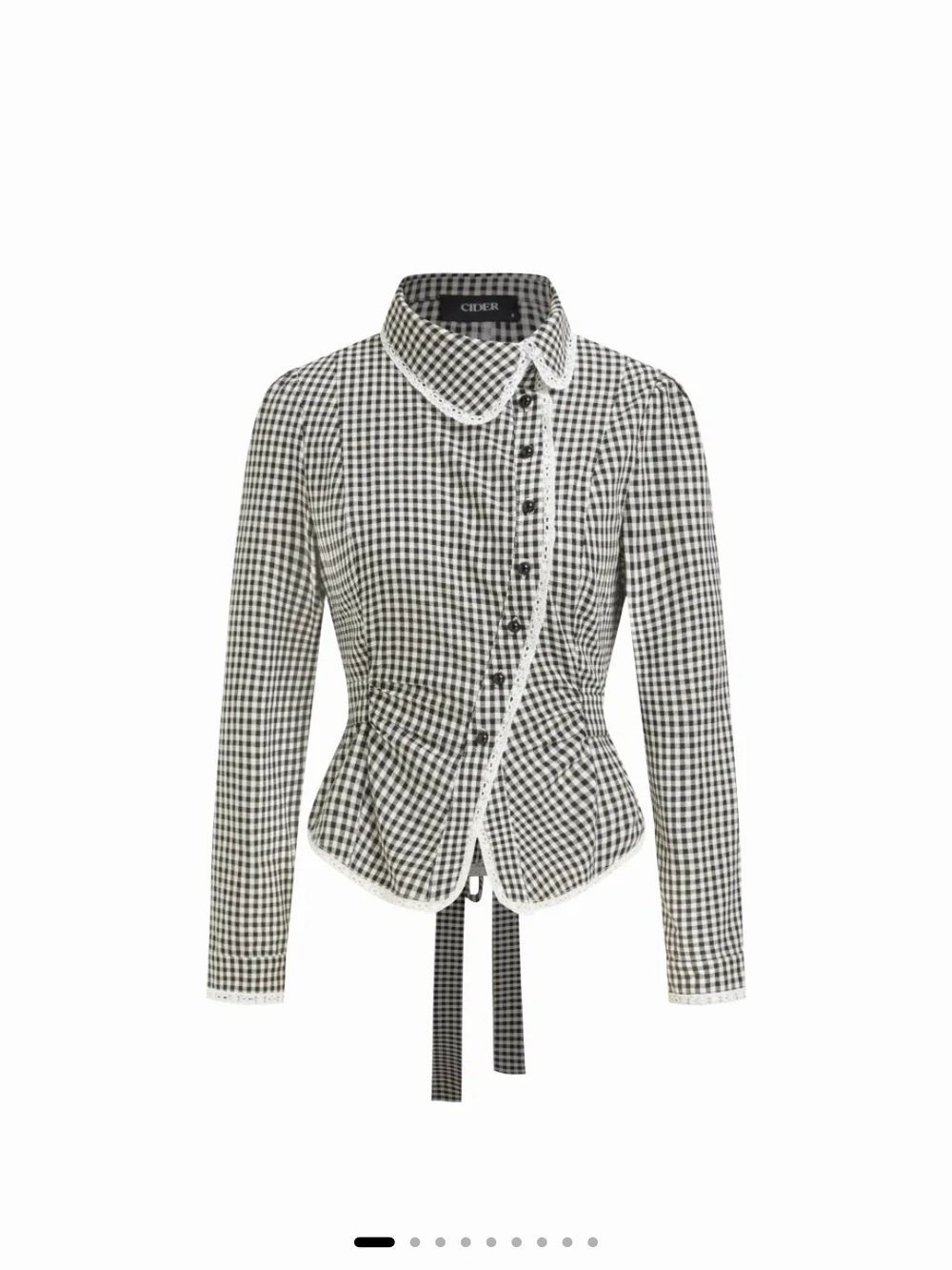 Cider Black & White Gingham Tailored Blazer - Picture 1 of 9